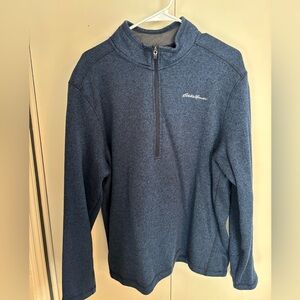 Eddie Bauer Navy and Gray Pullover